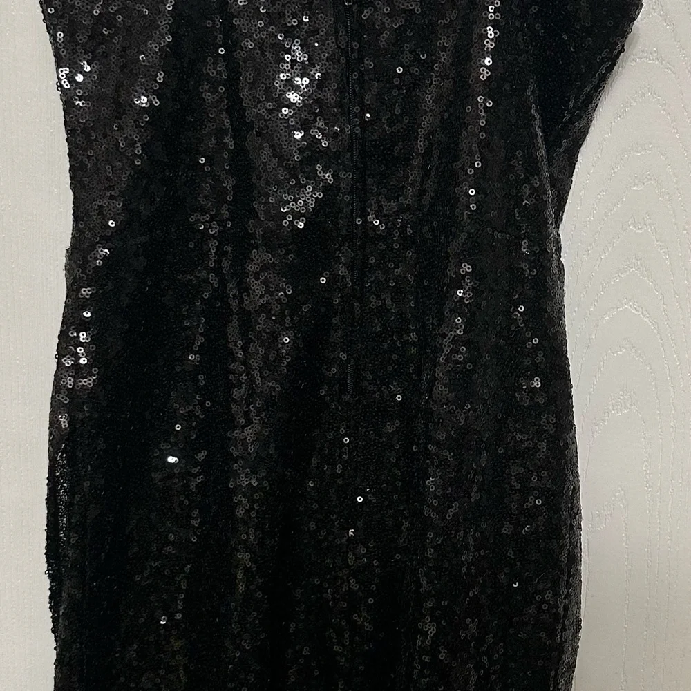 Elegant Black Sequin Dress - Picture 2 of 3